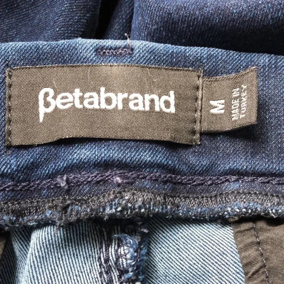 Betabrand Yoga Denim Pull On High Rise Skinny Ankle Jeans Size M - Picture 6 of 12